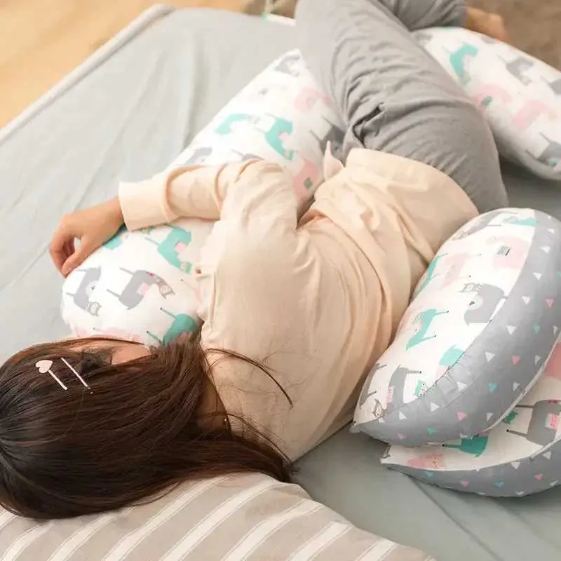 DHgate Maternity Long Leg Support Pillow Washable Pregnancy Wedge Cushion for Side Sleepers with Waist Protection Gray Baby Kids Maternity