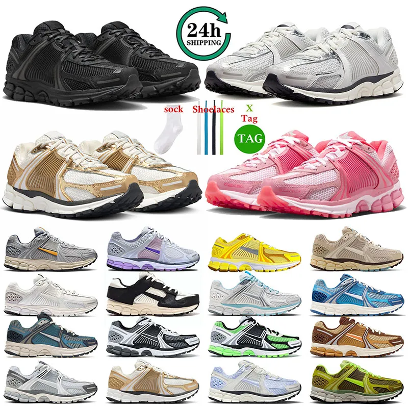 Scarpe di design 2024 Top Vomero 5 Scarpe da corsa Coral Chalk Triple Polvere nero Polvere Vasta Grigio Grigio OCHER VOMEROS MENS DONNE CACAO WOW Allenatori Sneaker Taglie 36-45