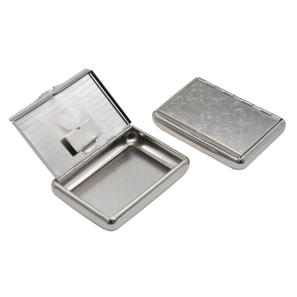 tobacco box steel 1 X Stainless Steel Metal Cigarette Tobacco Box For 95MM Cigarette Paper  Storage Case Can Rolling Cone Stash Case ZZ from Dhgate Other Household  Sundries