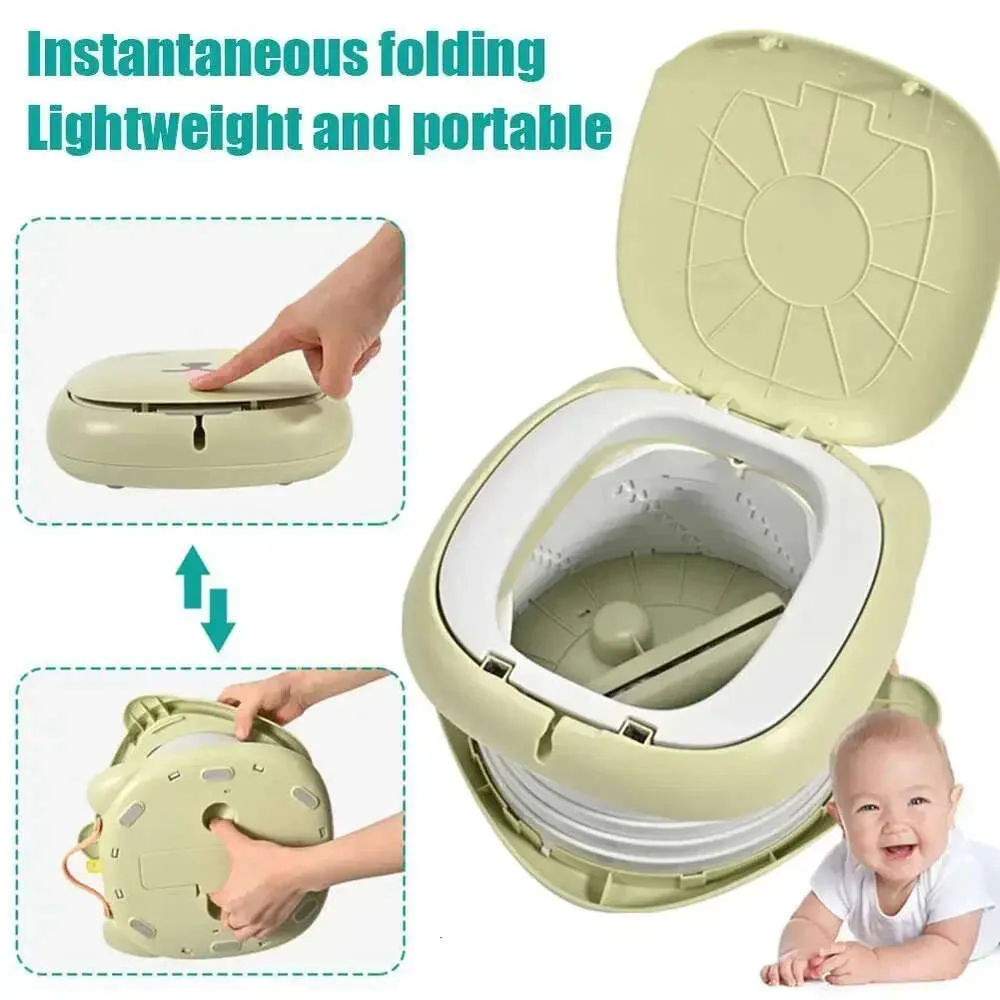 DHgate L2405 Portable Foldable Travel Potty Seat Indoor Outdoor Camping Toilet for Kids and Toddlers Baby Kids Maternity