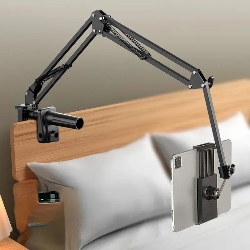 T2 Metal Desktop Stand Long Arm Tablet Stand Bed Desktop Lazy Bracket Support IPad Smartphone Holder Microphone Boom Arm