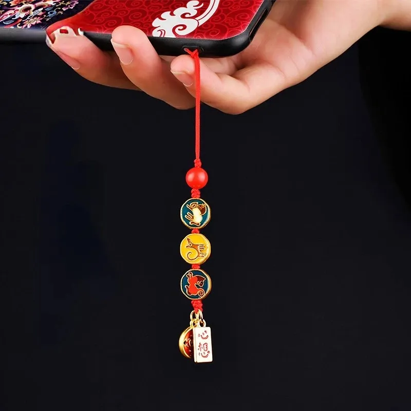 Sevimli çizgi film şanslı kedi anahtarlık biblolar telefon takılar araba çanta kolye anahtar zinciri dua anahtarfob çift hediyeler