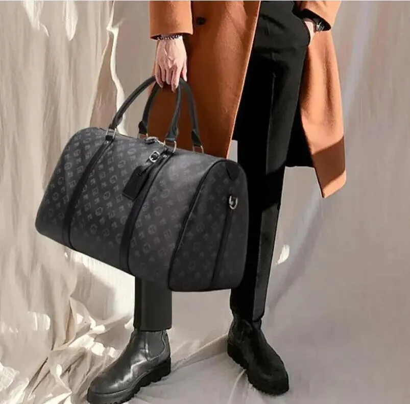 55cm Luggage Duffel Bags Classic Pu Leather Plaid Travel Bag Women Handbags Ladies Fashion Large Capacity Flower Fitness Boarding Handbag From 46 99 DHgate