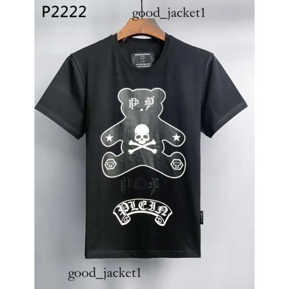 Pleinxplein Shirt KSE T-shirt pour hommes Men Men Men Designer Skull Diamond Shirt Short Plein Globe Dollar Brown Bear Brand O Neck High Philipe Plein T-shirts 760