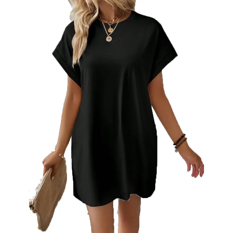 Knee Length Casual Dresses Womens Solid Color A Line Dress With Pockets, Natural Elegant Summer Vacation Dress From Miles28, $6.48 | DHgate.Com Knee Length Casual Dresses Womens Solid Color A Line Dress With Pockets, Natural Elegant Summer Vacation Dress From Miles28, $6.48 | DHgate.Com