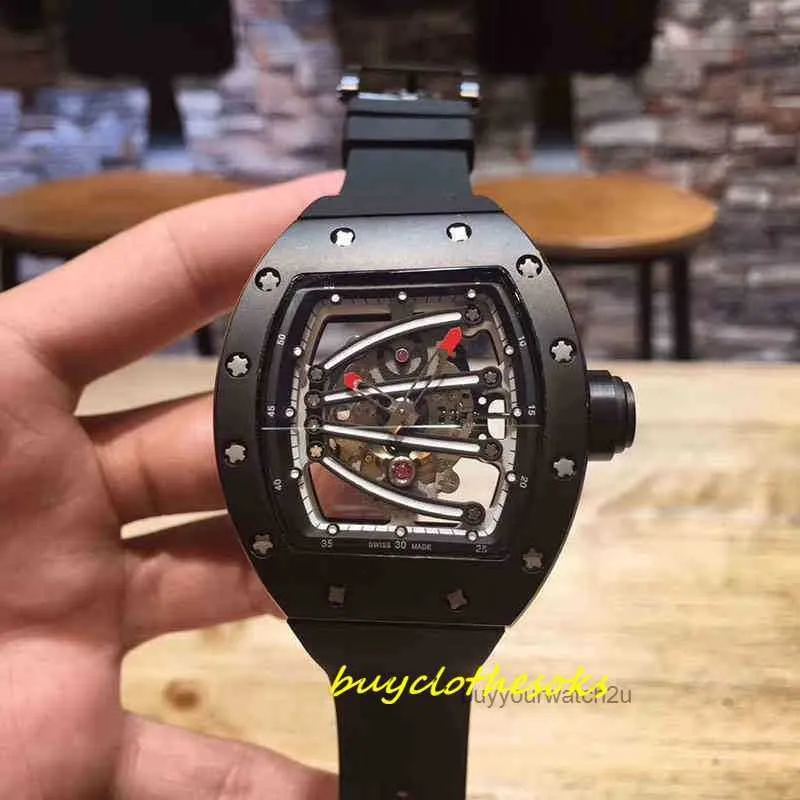 Wrist Watch RM Men's عالية الجودة أوتوماتيكية مشاهدة ميكانيكية فاخرة العلامة التجارية الحقيقية مصنع استعادة p6mt أصيلة
