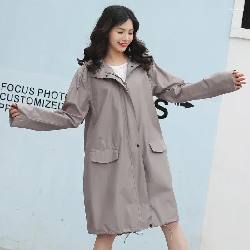 Waterproof hooded trench coat womens on sale