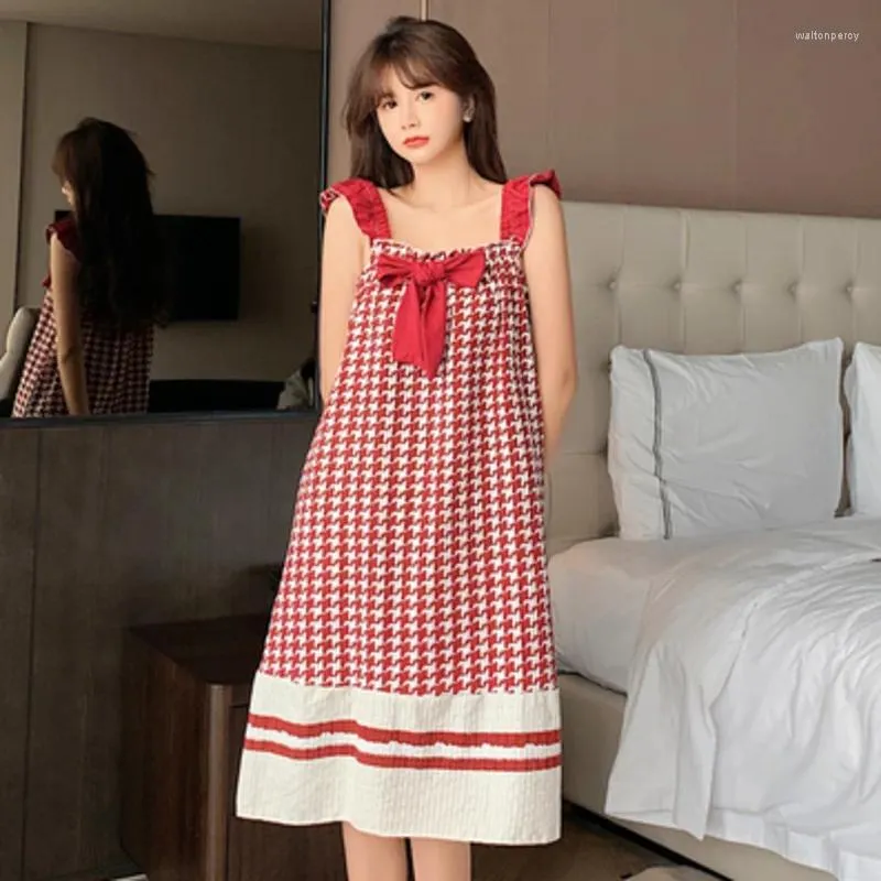 Cotton Night Dress for Women Knee-Length Plaid Pullover Hooded Summer  Sleepwear from Dhgate Basic & Casual Dresses - price 38.75