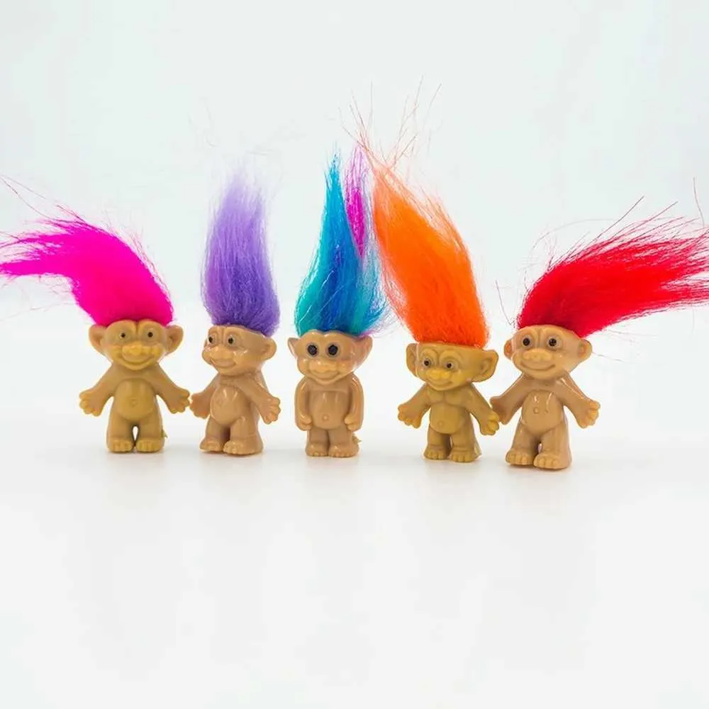 Small dolls with colored hair store