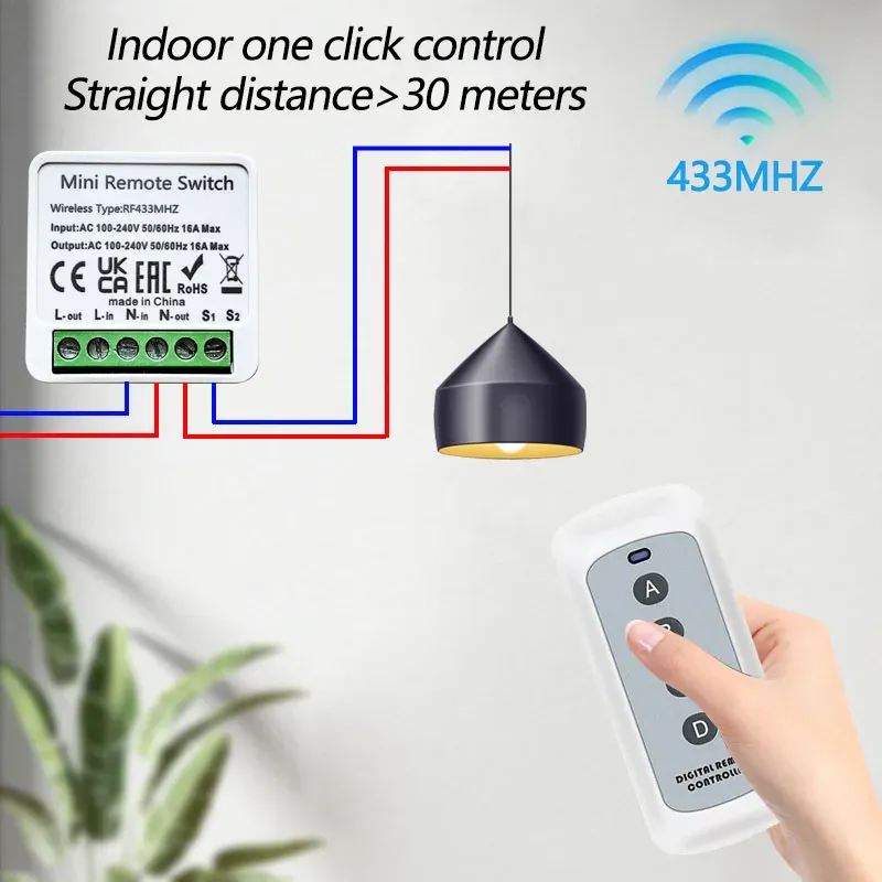 240v remote control light switch hot sale
