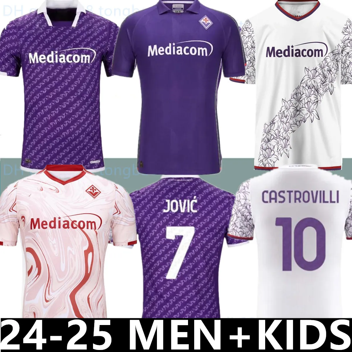 24 25 Fiorentina Soccer Jerseys J. Ikone 2024 2025 Castrovilli Erick Florence Jersey Acf Jovic A.