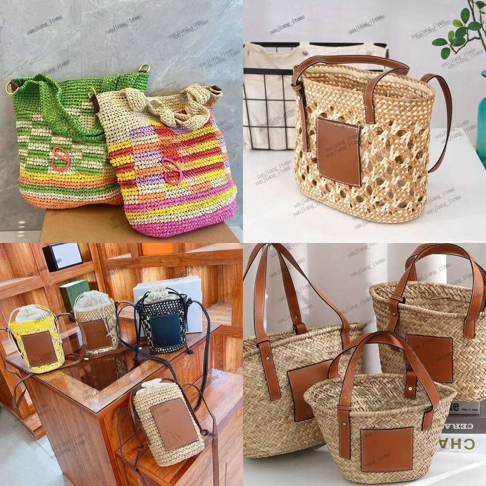 Rainbow straw bag sales