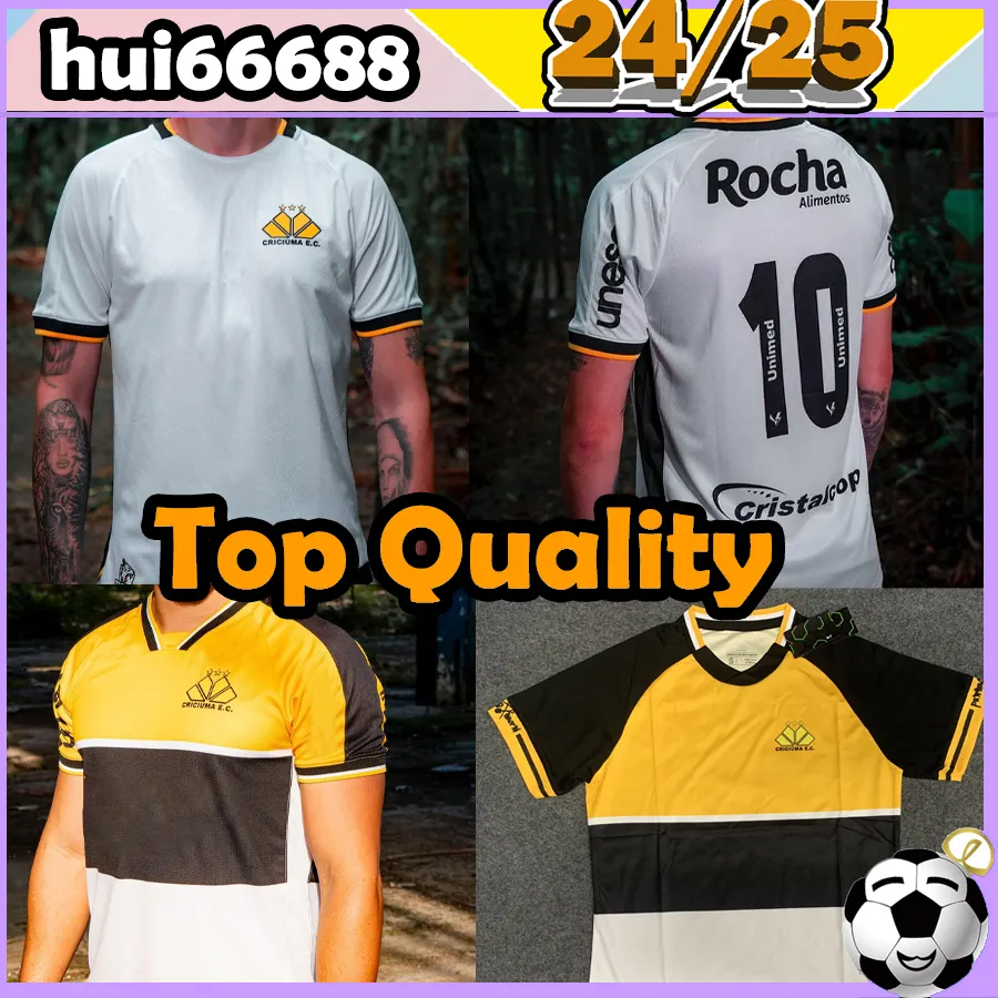 23/24 / 25 Criciuma EC Soccer Jerseys Summer Outdoor Sports Home Away 2024 2025 FOOTBALL UNIFORMS