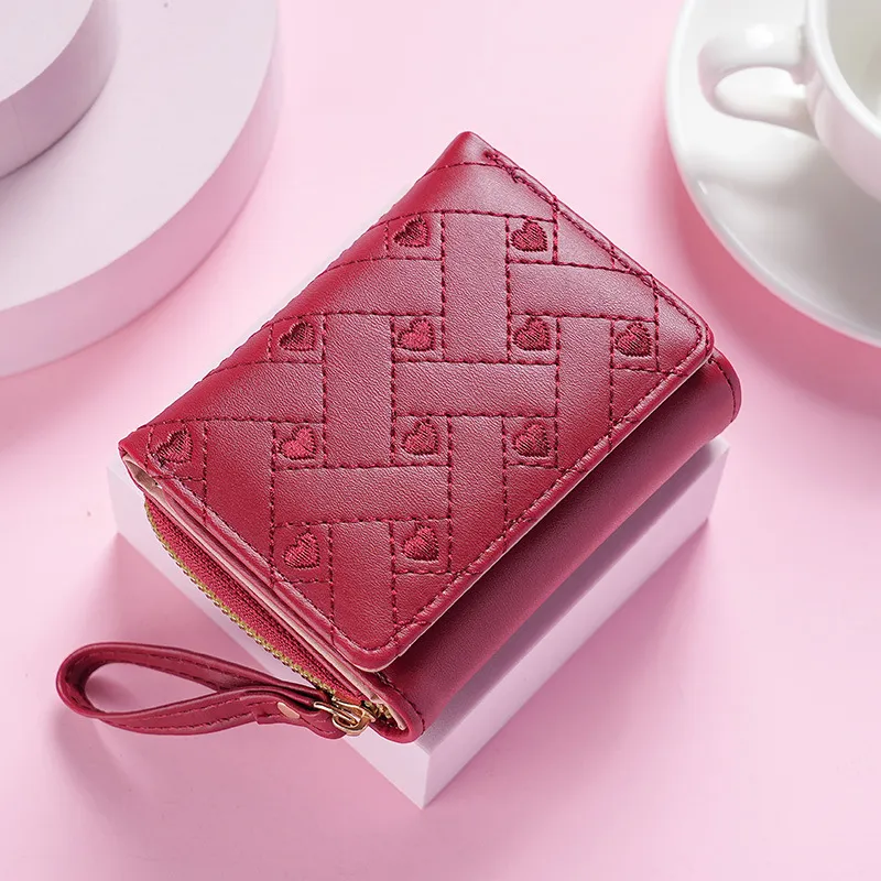 Wallets for Women Cute Pink Wallet Designer Bag Luxury Lady Purse Womens Small Women Coin Purse credit card holder leather triomphe wallet zippy