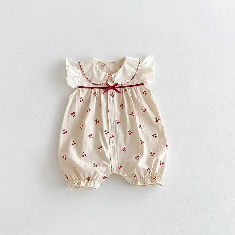 Rompers Home>Product Center>Baby Clothing>Baby Clothing>Newborn Princess Flying Suit d240516