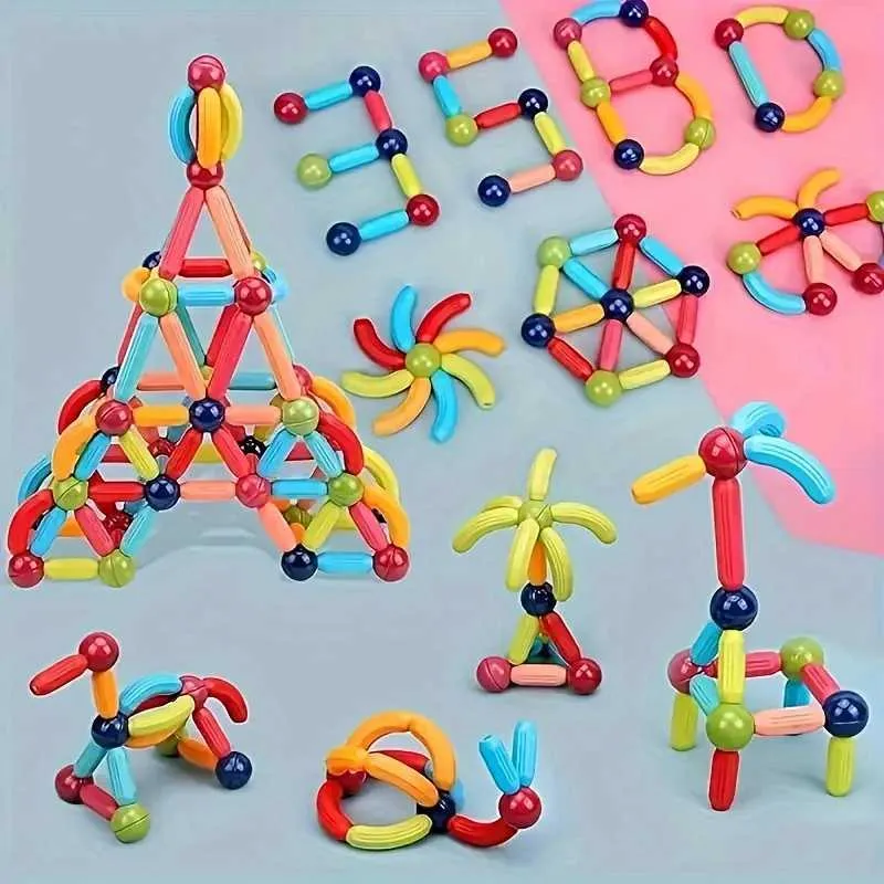 Magnetic Blocks 100 Large Magnetic Strips Of Different Shapes DIY ...