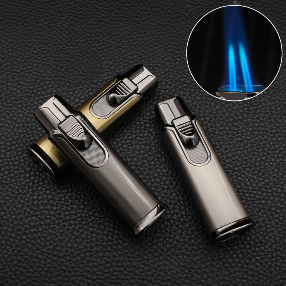 Jet Flame Torch Lighter Metal Double Fire Windproof Cigarette Lighter Gift  Box from Dhgate Lighters