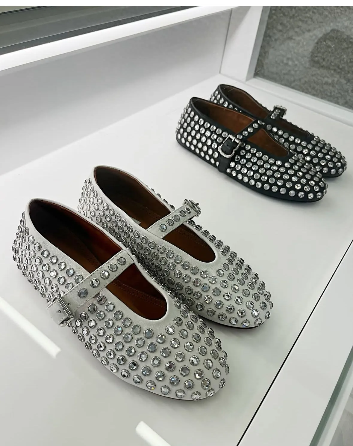 flat prom dress shoes Wholesale Designer Ballet Flats Dress Shoes, Genuine Leather... At Only  $50.35