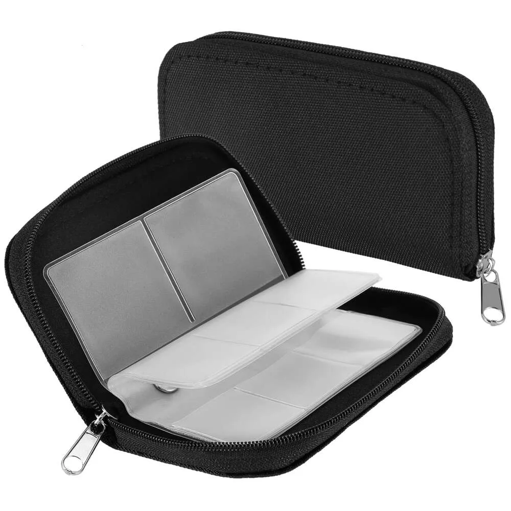 ZYElroy Custodia Porta Schede Di Memoria, 22 Slot: 4 CF + 18 SD, Custodia Rigida Imbottita, 11x6,5x2 Cm