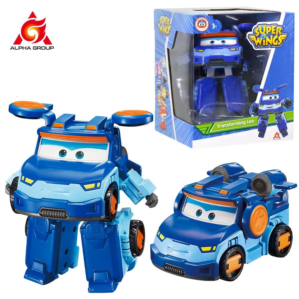 Super Wings S5 5 Scale Transforming Toy Airplane na transformacja samolotu robota Figury zabawki na prezenty urodzinowe chłopcy 240516