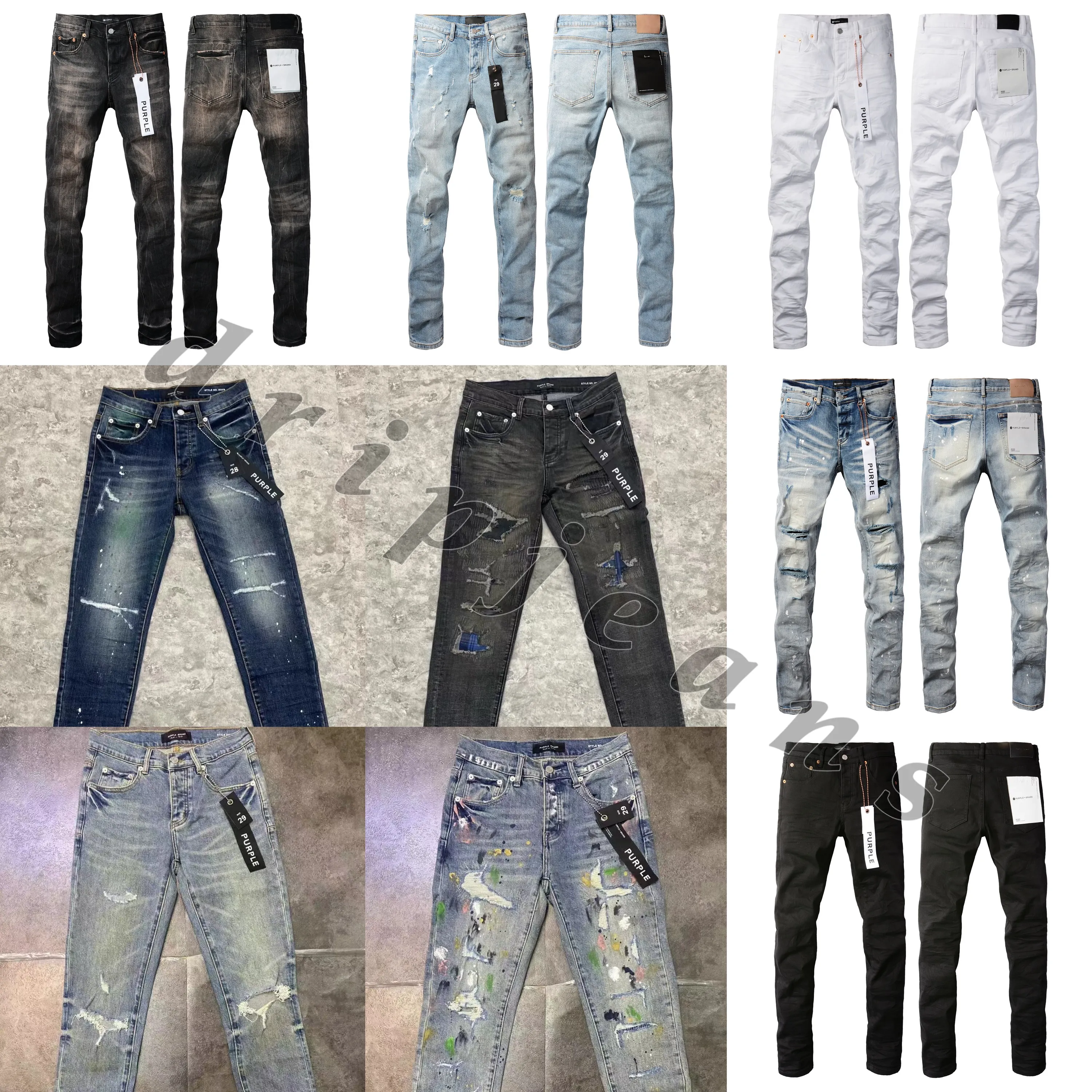 Spezielle Clearance-Purpur-Jeans Herren Jeans hochwertige Jeans Designer Jeans Slim Fit Jeans Tropf Jeans Skinny Jeans USA Tropf Hiphop Jeans Purple Brand Jeans