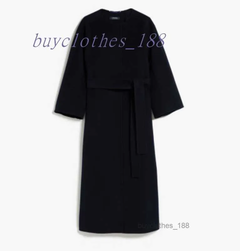 Vestes pour femmes Mélanges de mélange en laine Trench-coat de créateur 2024 Nouveau ventre de la mode de la longueur de la mi-longueur de printemps avec ceinture J2C5