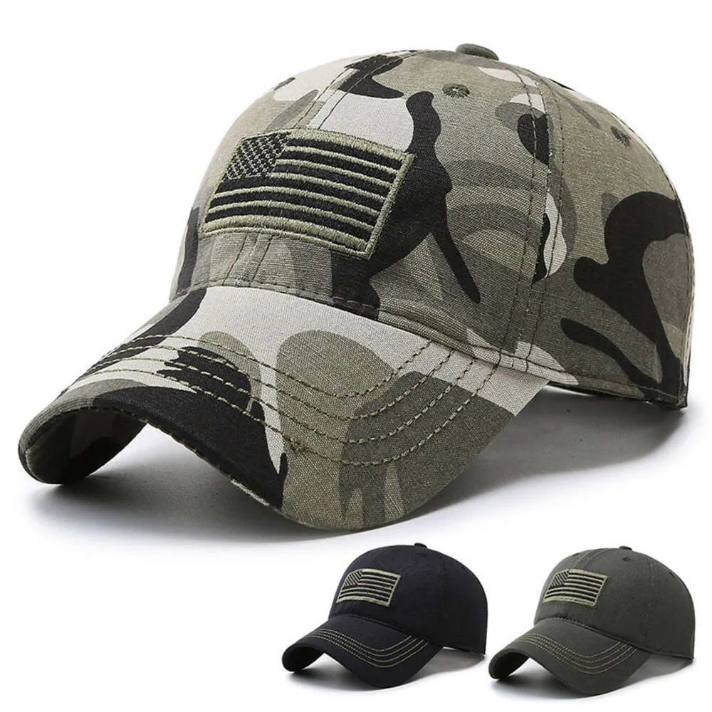 Camo fishing cap top