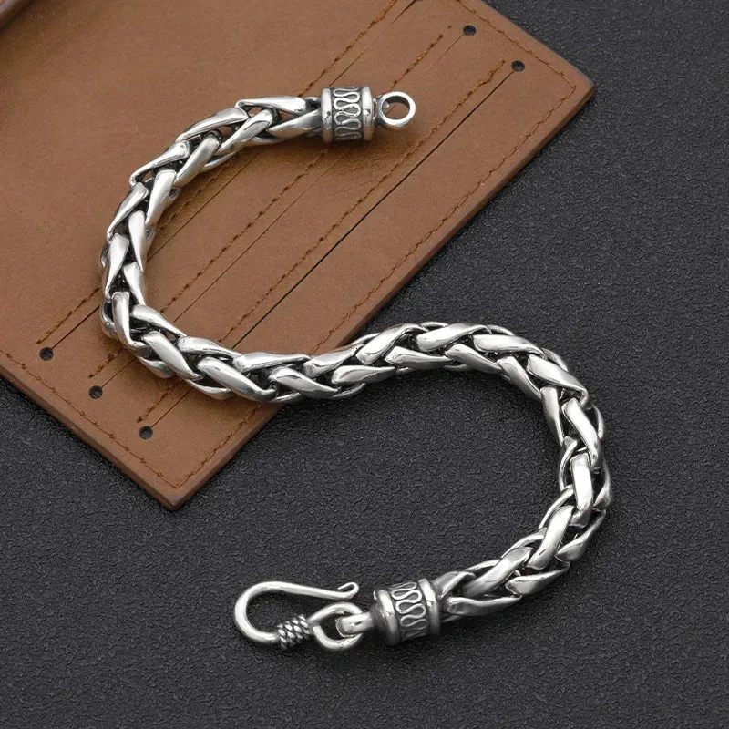 Handmade Solid 925 Sterling Silver Snake Chain Bracelet - Unisex