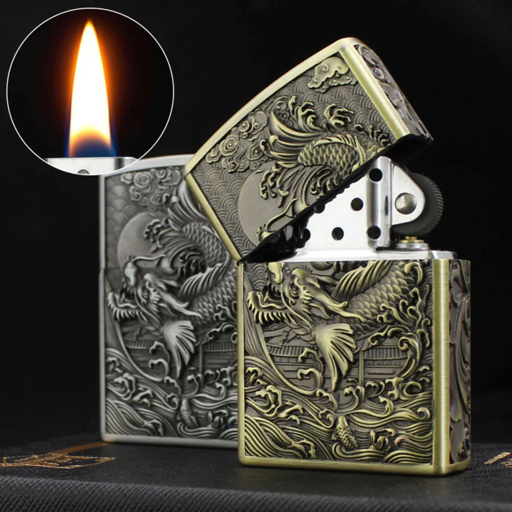 DHgate.com:Exquisite Metal Dragon Em Fish Kerosene Grinding DHgate.com:Exquisite Metal Dragon Em Fish Kerosene Grinding