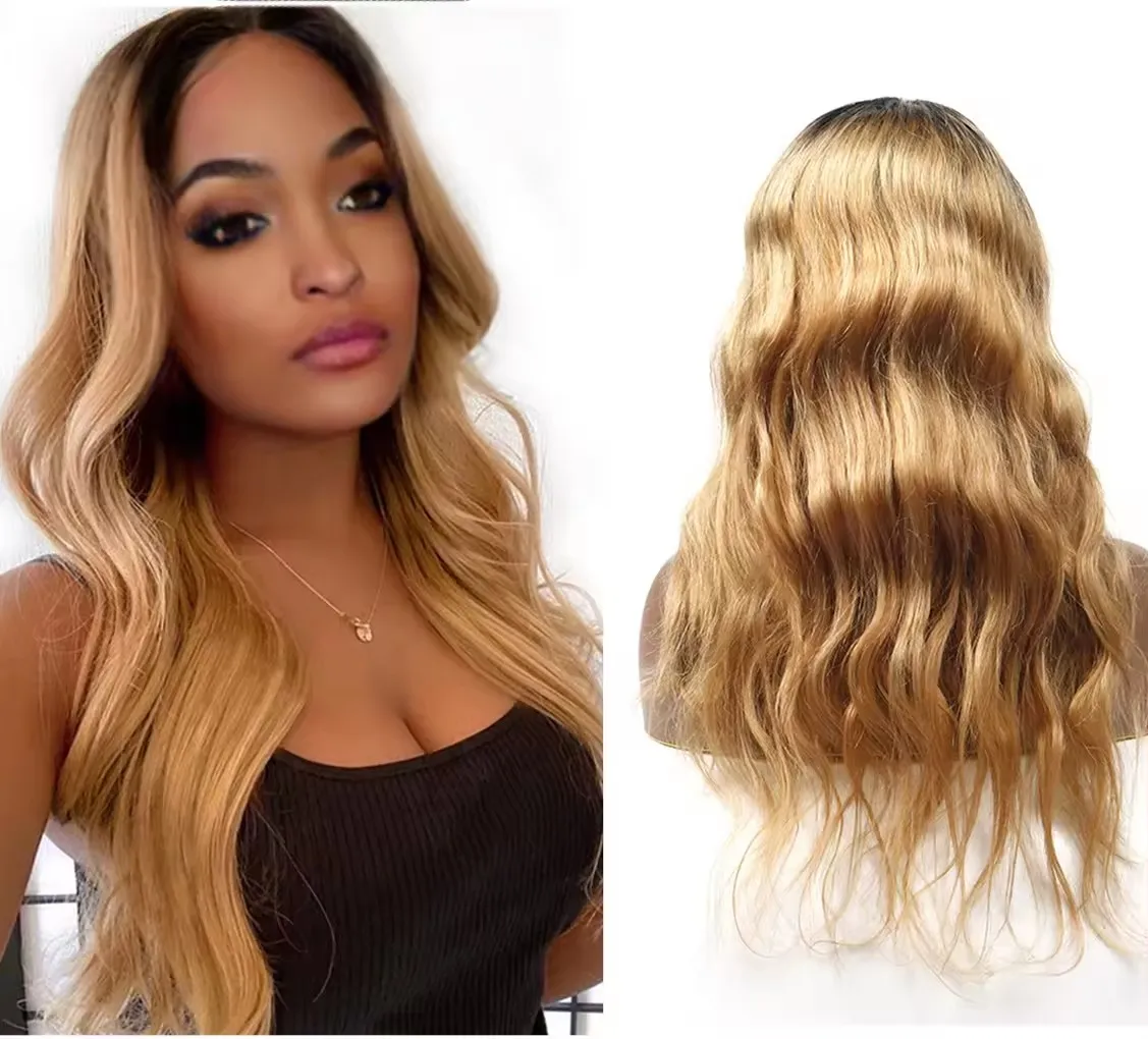 1b 27 Color Wigs Front Cody Wave Body Wave pre -pizzicò HD Hone Honey Bionda parrucca frontale Frontale 150% 1B/27 Parrucca per capelli umani