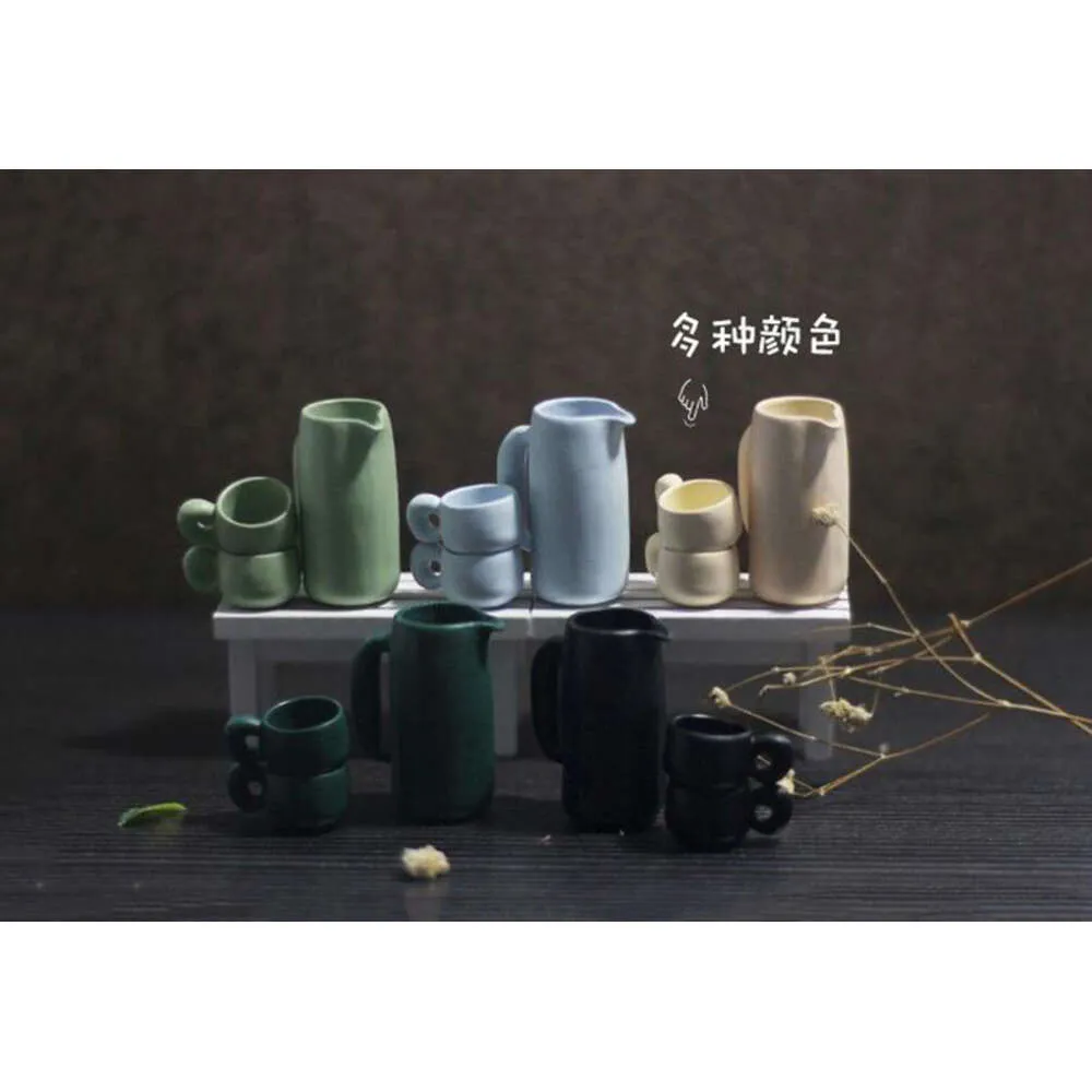 Juego De Taza De Jarra De Agua En Miniatura Para Decoración De La