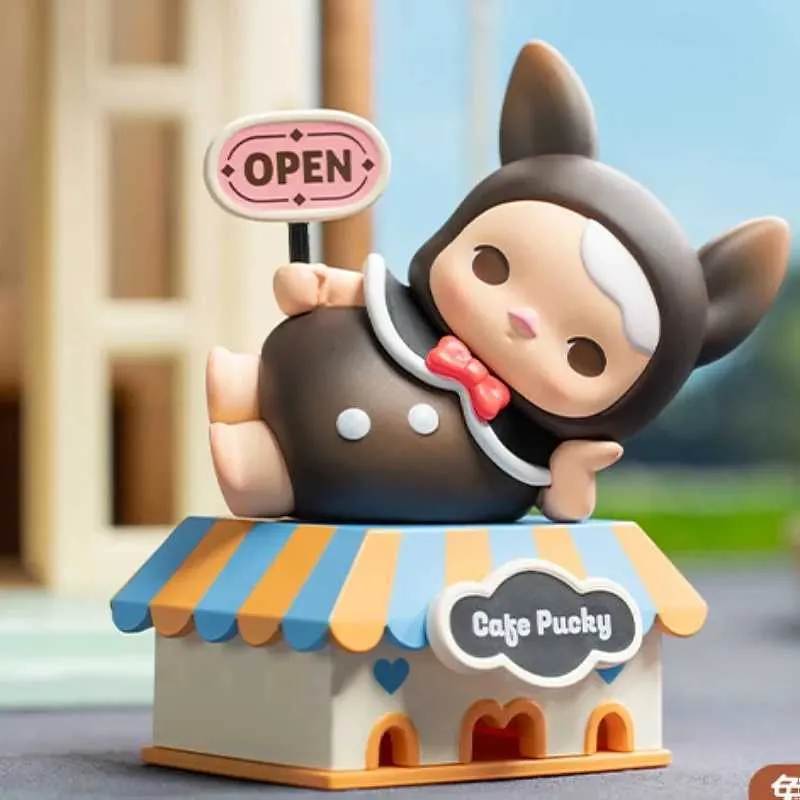 POP MART PUCKY Rabbit Cafe Series Blind Box Toy, Kawaii Anime