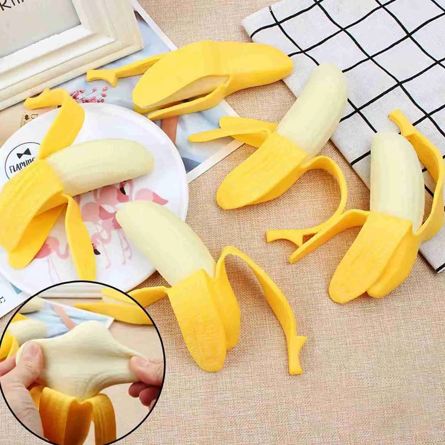 Kids banana toy top