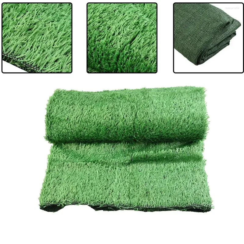 Fleurs décoratives 2 2m Tapis artificiel Tapis vert faux jardin synthétique paysage pelouse tapis pour bricolage micro-aménagement paysager jardinage