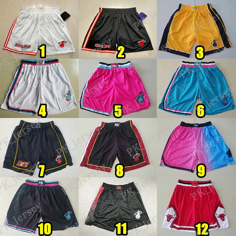 パンツ WIND AND SEA NBA Sweat Shorts Pants CHI 2024 New Team Zipper Mens Basketball Team Shorts Breathable