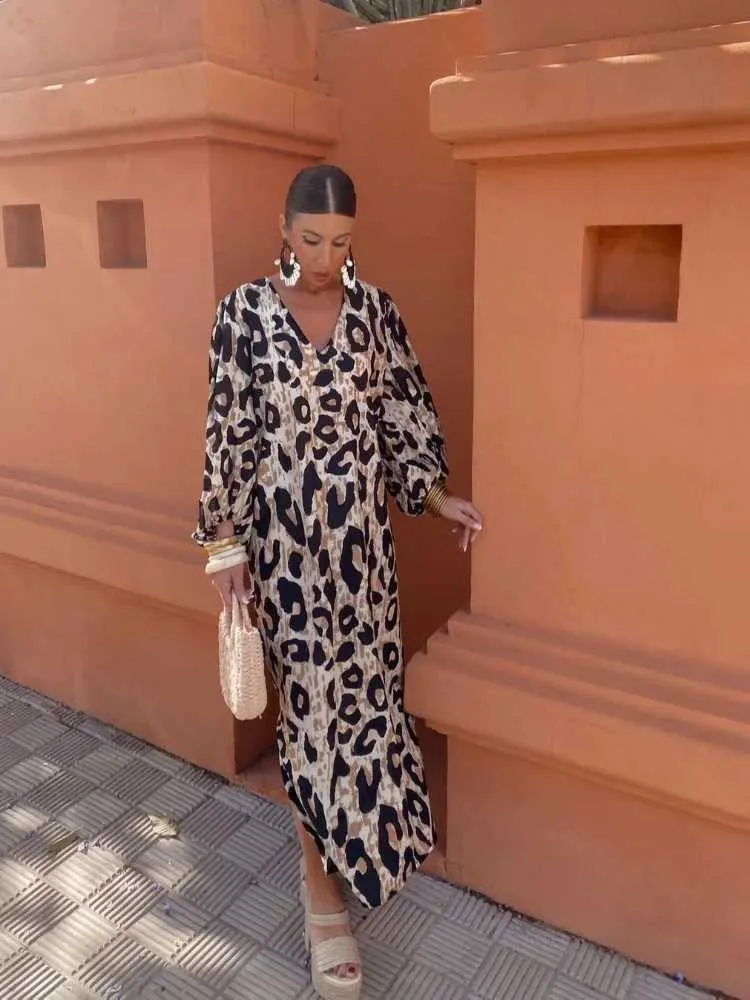 Leopard Print V-Neck Maxi Dress for Women with Empire Waistline and Short Lantern Sleeves, Ankle-Length Polyester Casual Dress Spring from Dhgate Basic & Casual Dresses - price 7.99 Leopard Print V-Neck Maxi Dress for Women with Empire Waistline and Short Lantern Sleeves, Ankle-Length Polyester Casual Dress Spring from Dhgate Basic & Casual Dresses - price 7.99