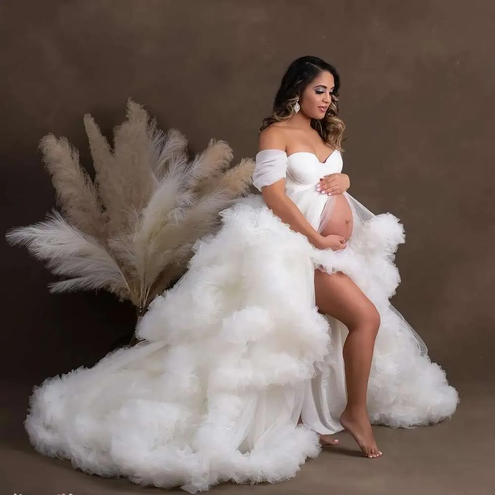 sachin and babi light blue dress 20 Maternity Wedding Dresses That Are Simply Stunning main image 1