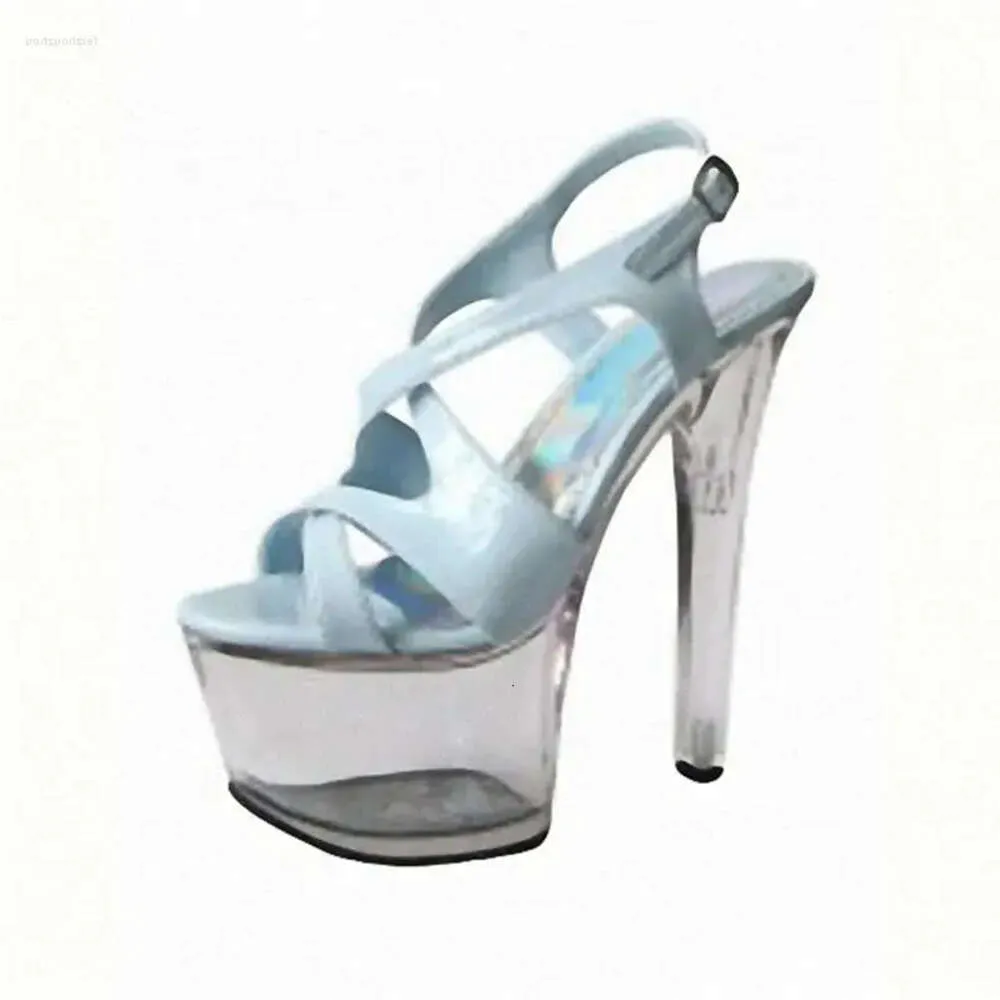 Sandali ultra alti cm 17 tacchi slim con spesse immagini di cristallo di fondo mostrano le scarpe all'ingrosso di moda v 998 d 9658