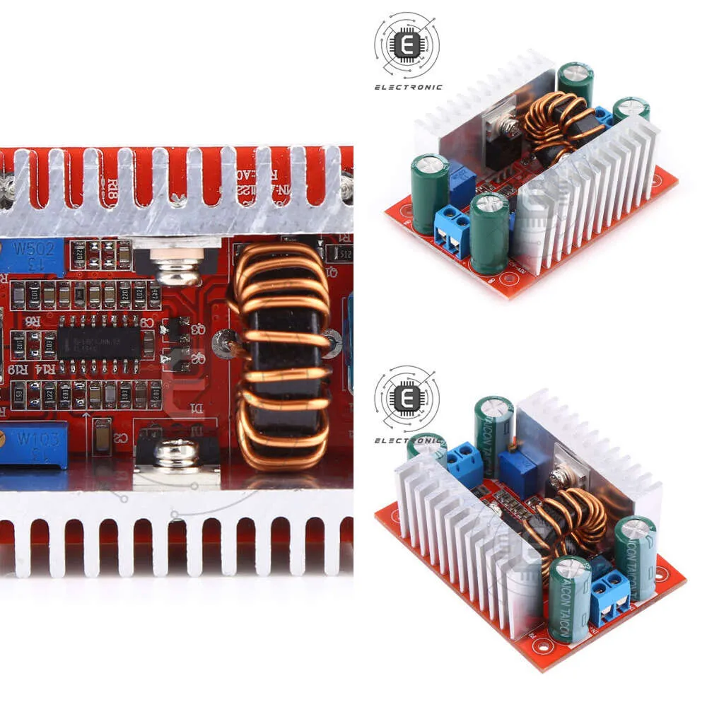 New DC8.5V 50V To 10 60V Continuously Adjustable 400W 15A DC Boost ...