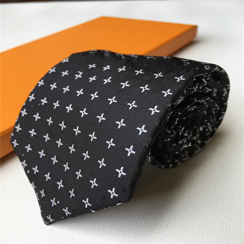 Мужчины связывают модные шелковые галстуки Дизайнерский галстук Жаккард Классический тканый галстук