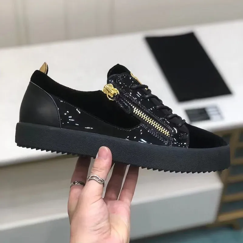 Men's Casual Outdoor Loafers Double Zippers Breathable Genuine