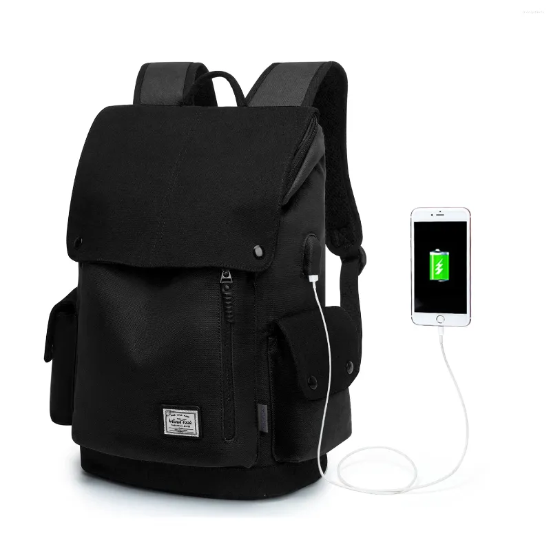 WindTook Canvas Laptop Backpack for Business Travel Stylish Daypack for Women and Men