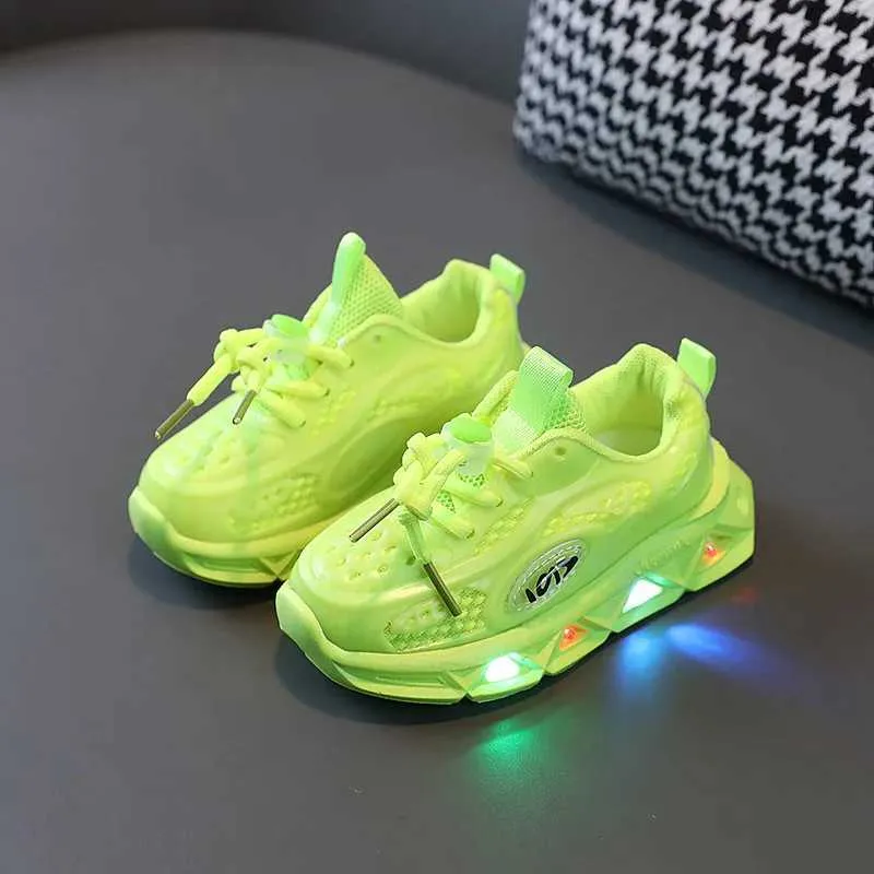 Athletic Outdoor Childrens Light Thing Witting Girls Filles Sneakers Decontractes Childrens Brillant Light Toddler Sneakers Kids New Fashion Light Up Shoes Y240518 9A Du 26 38 DHgate