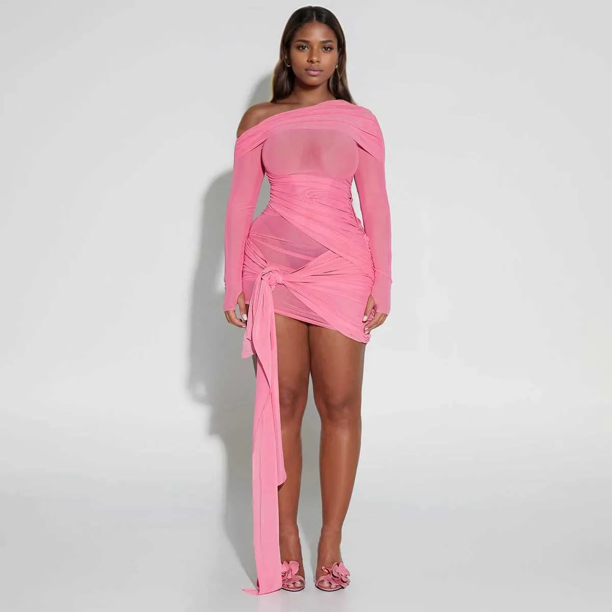 Transparent summer dress online