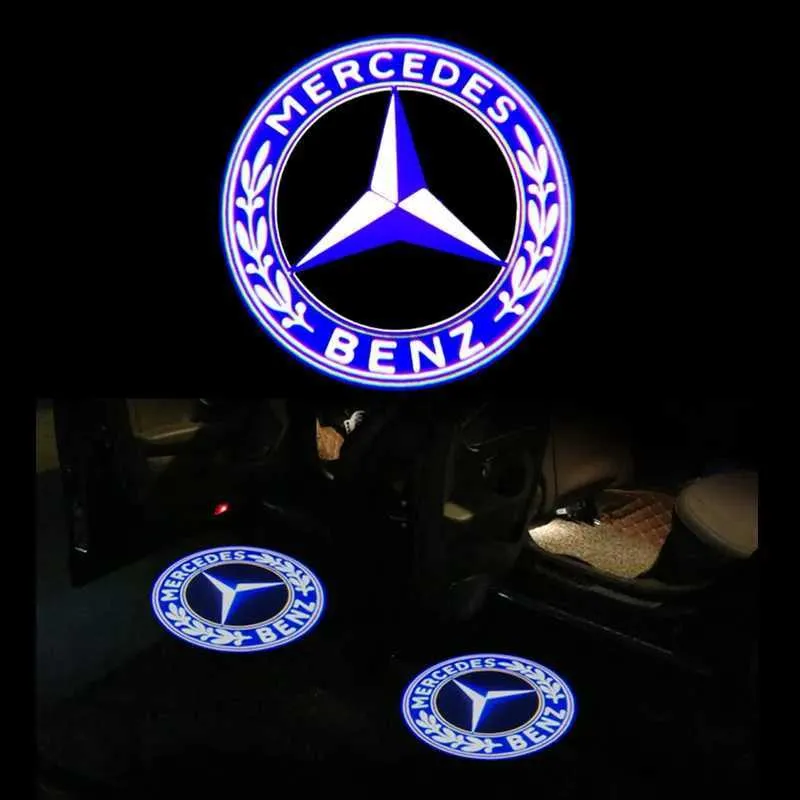 Luce per portiera auto, proiettore di segnaletica luminosa a LED, luce