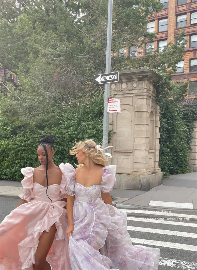 Selkie Long Evening Dress Floor-Length Ball Gown with Sweetheart Collar and  Short Puff Sleeves in Chiffon Tulle from Dhgate Runway Dresses - price  324.56