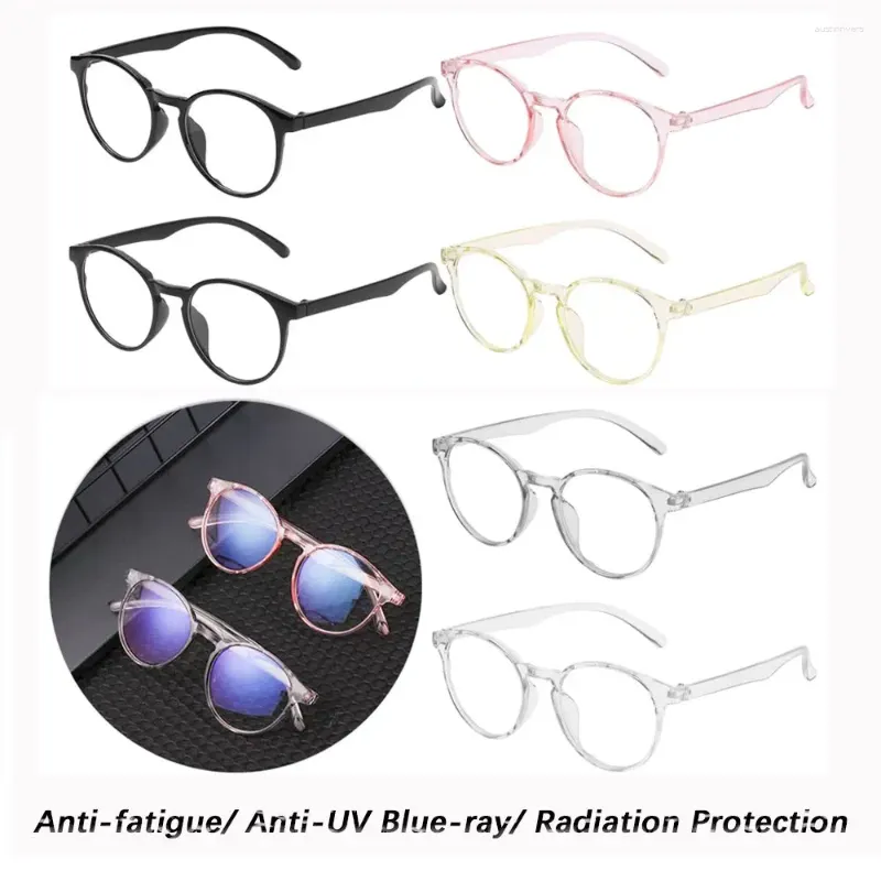 Les lunettes de soleil réduisent la tension oculaire PC Frameresin Lens Radiation Protection Lunes Spectacle Frames Blue Film Anti Rays