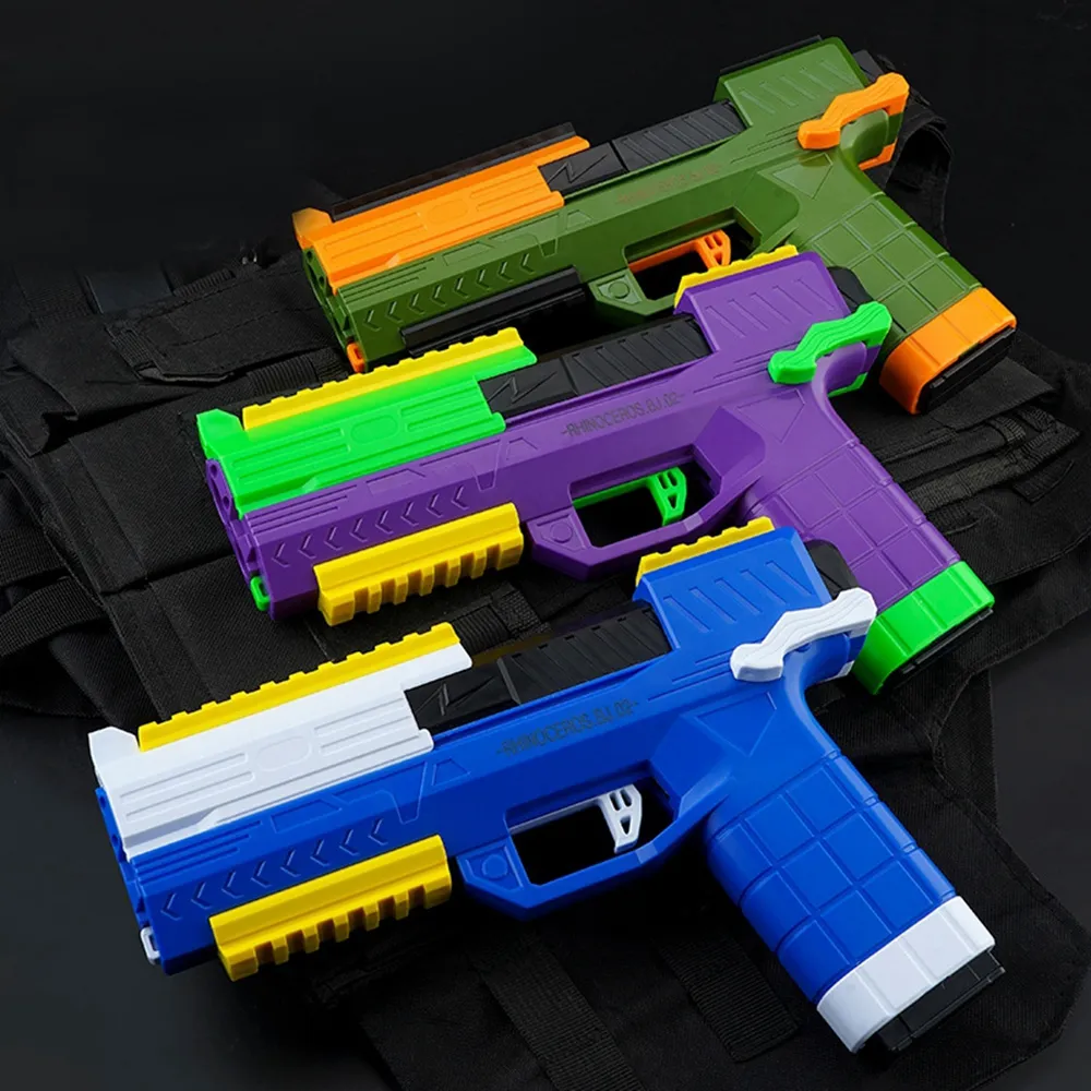 Soft Bullet Gun Manual Loading EVA Foam Dart Blaster Pistol With Quick ...