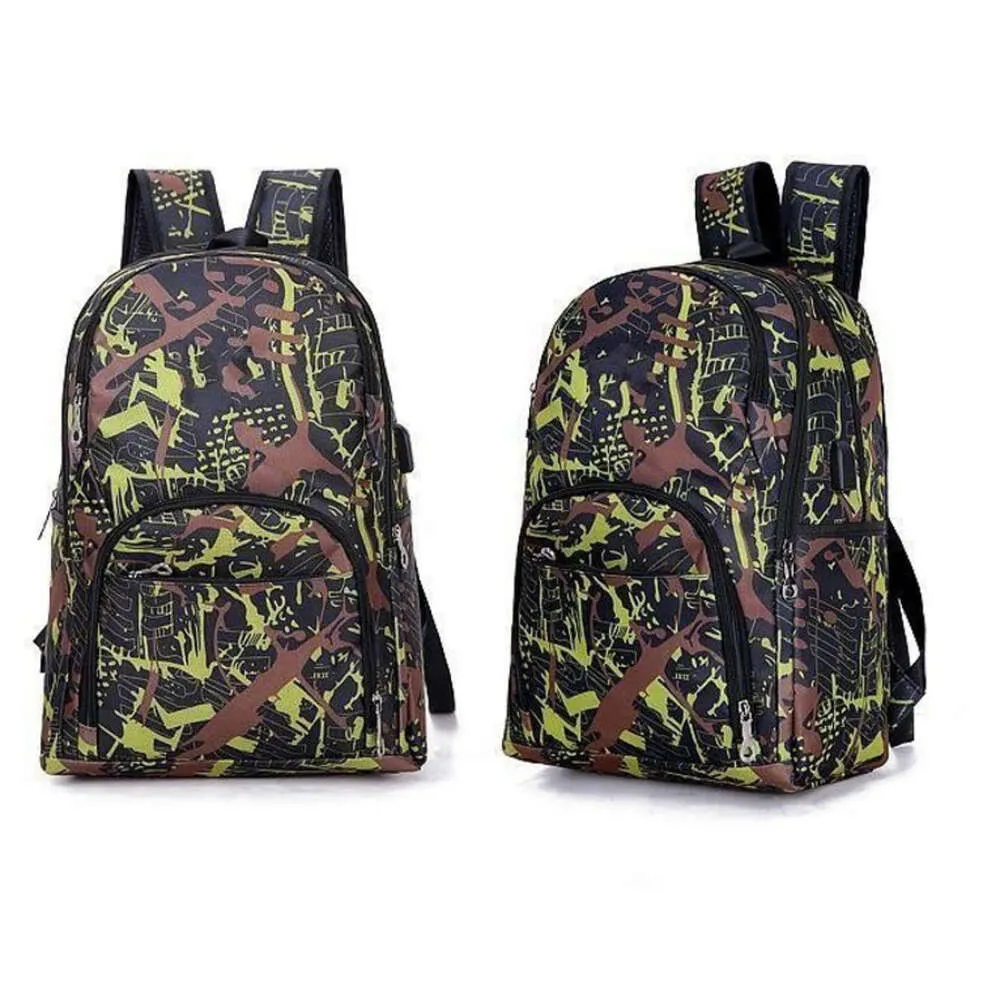 Camouflage Travel Camouflage Backpack With Oxford Fabric, Computer