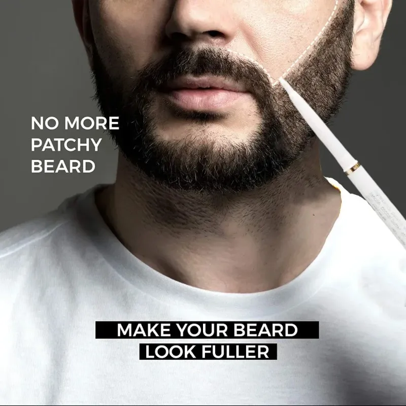 2024 män skägg tillväxt penna ansiktshår mustasch reparation form återväxt penna skägg förstärkare näring formning anti håravfall styling kitfacial hår återväxt